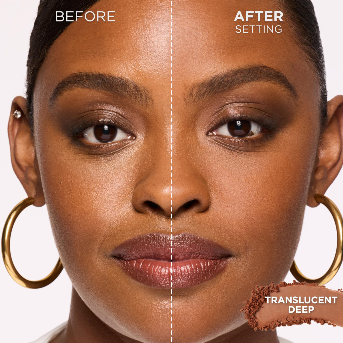 L'Oreal Paris Infallible Blur-fection Longwear Loose Setting Powder, Blurring Face Powder With Up to 24HRs of Wear, Brightening Light Pink, 1 Kit